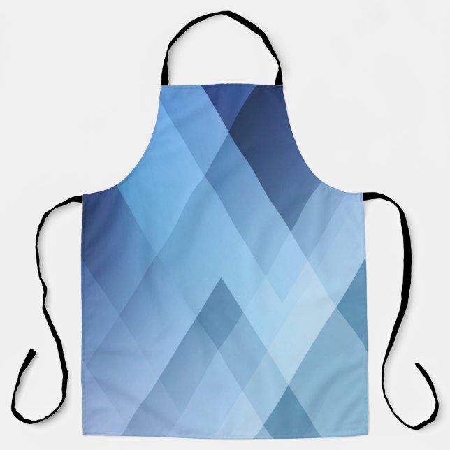 Abstract light background. Blue triangle pattern.  Schürze (Vorderseite)