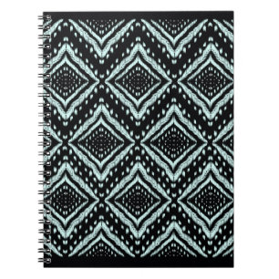 Abstract Line, Beautiful, Ikat seamless pattern, B Notizblock