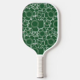 Abstract Linear Matrix (Dark Green) Fine Art Pickleball Schläger