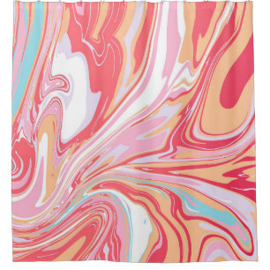 Abstract liquid marble or epoxy trending backgroun duschvorhang
