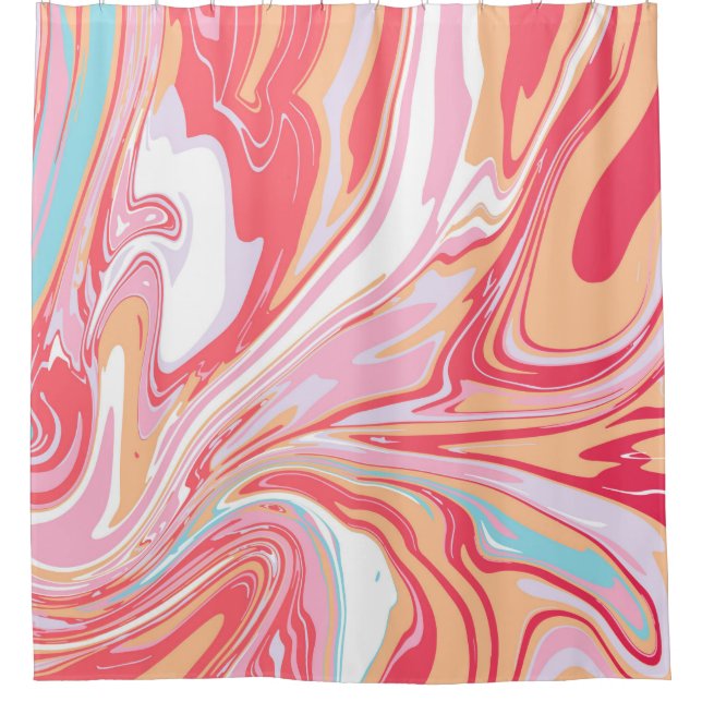 Abstract liquid marble or epoxy trending backgroun duschvorhang (Vorderseite)