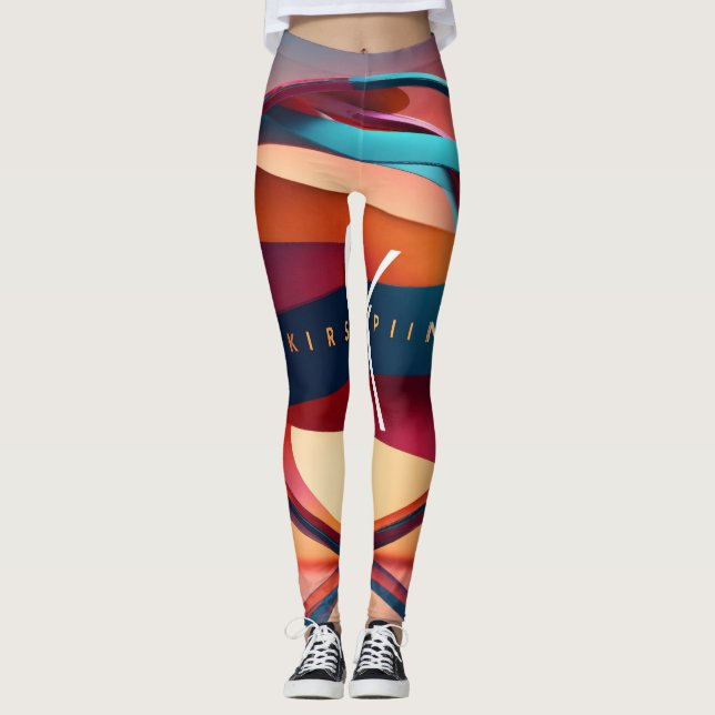 Abstract logo design  leggings (Vorderseite)