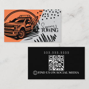 Abstract Logo QR-Code für Abschleppdienste Visitenkarte