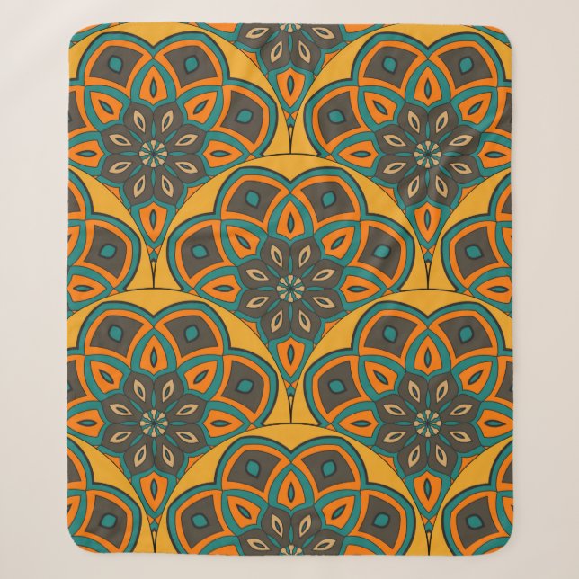 Abstract mandala fish scale seamless pattern. Orna Sherpadecke (Vorderseite)