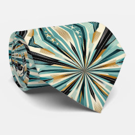 Abstract Mid Century Modern Starburst DIamond Krawatte