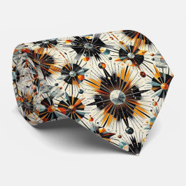 Abstract Mid Century Modern Starburst Diamond Krawatte