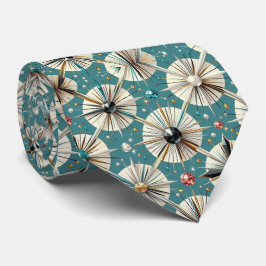 Abstract Mid Century Modern Starburst Diamond Krawatte