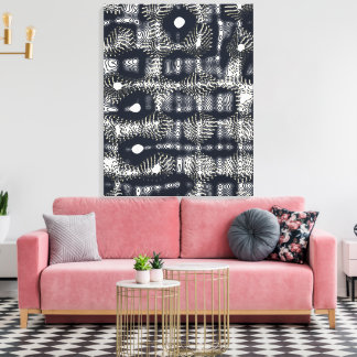 Abstract Minimalist Quantum Mechanics pattern  Leinwanddruck