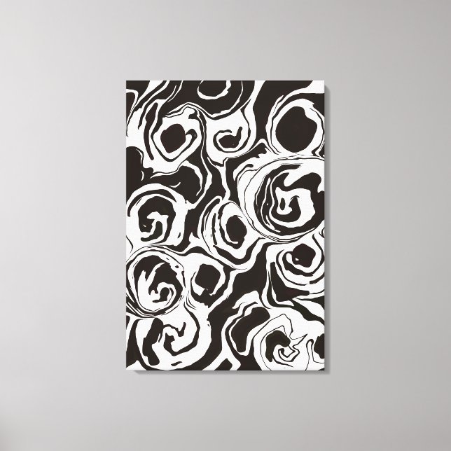  Abstract modern contemporary  circle shapes Leinwanddruck (Vorderseite)