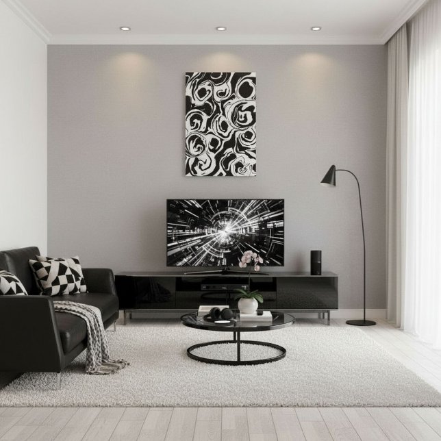  Abstract modern contemporary  circle shapes Leinwanddruck (Von Creator hochgeladen)