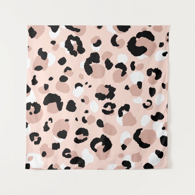 Abstract modern leopard seamless pattern. Animals  Wandteppich (Vorderseite)