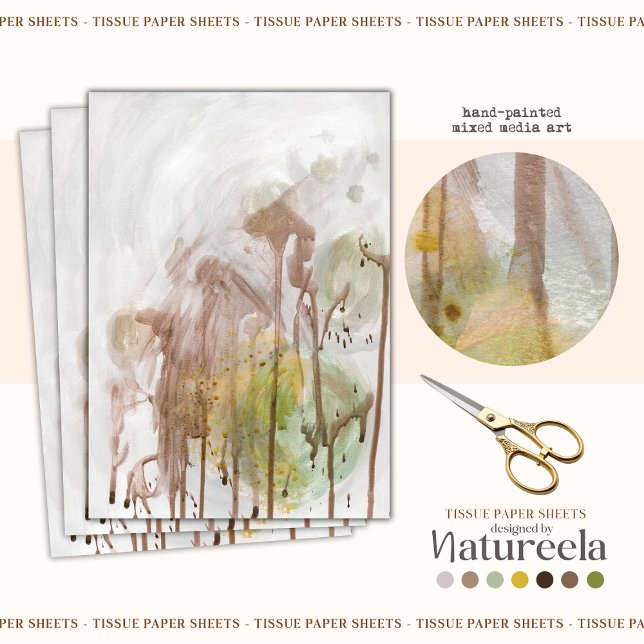 Abstract Modern Minimalist Decoupage Tissue Paper Seidenpapier (Von Creator hochgeladen)