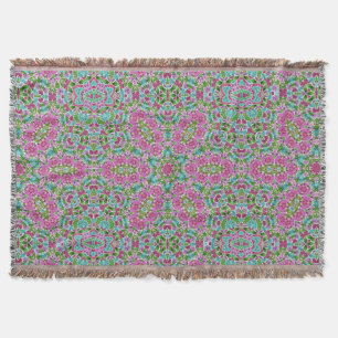 Abstract modern mosaic kaleidoscopic tile pattern decke