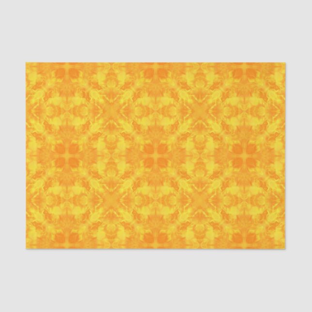 Abstract modern mosaic kaleidoscopic tile pattern seidenpapier (Vorderseite)