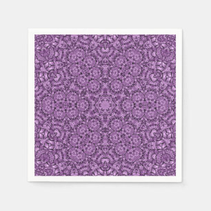 Abstract modern mosaic kaleidoscopic tile pattern serviette