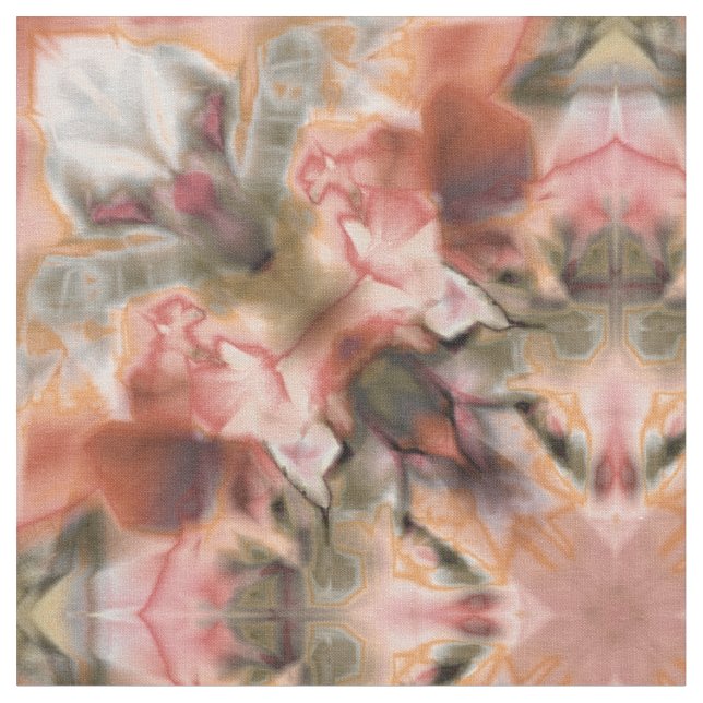 Abstract modern mosaic kaleidoscopic tile pattern stoff (Nahaufnahme)