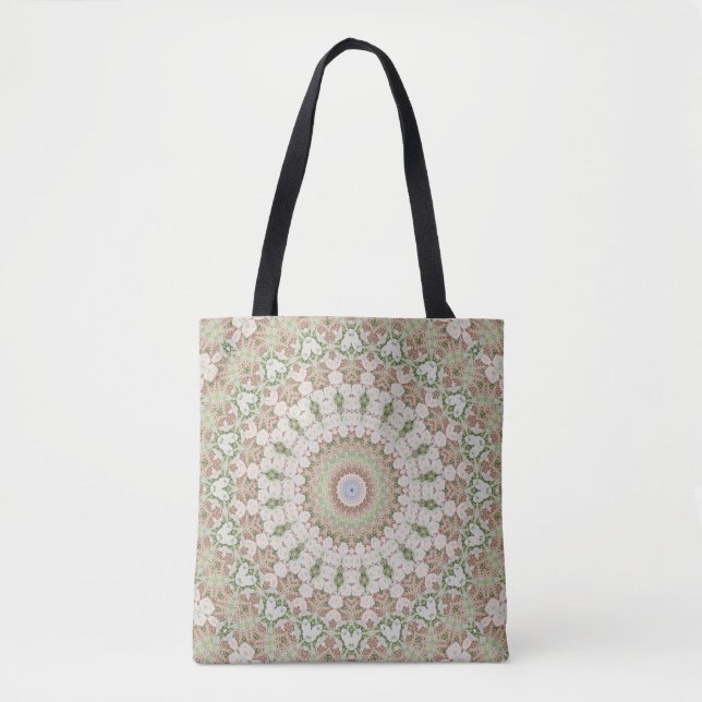 Abstract modern mosaic kaleidoscopic tile pattern tasche (Vorderseite)