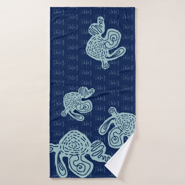 Abstract MONOGRAM Towel (Serviette de bain)