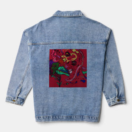 Abstract Moon Galaxy Art  Jeansjacke