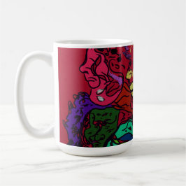 Abstract Moon Galaxy Art Kaffeetasse