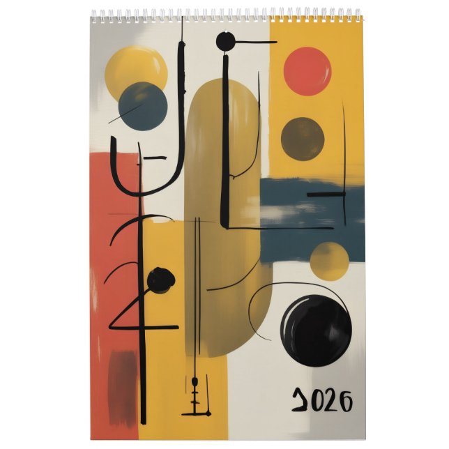 Abstract New Year 2026 Kalender (Titelbild)