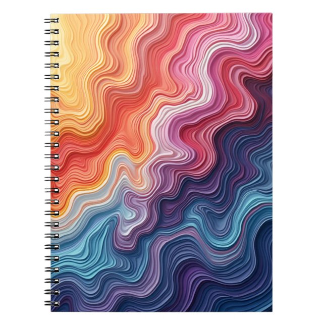 Abstract Notebook colorful Notizblock (Vorderseite)