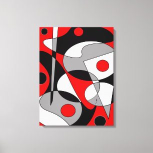 Abstract Nr. 184 Leinwanddruck