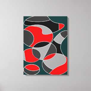 Abstract Nr. 686 Leinwanddruck