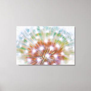 Abstract of dandelion seed head leinwanddruck