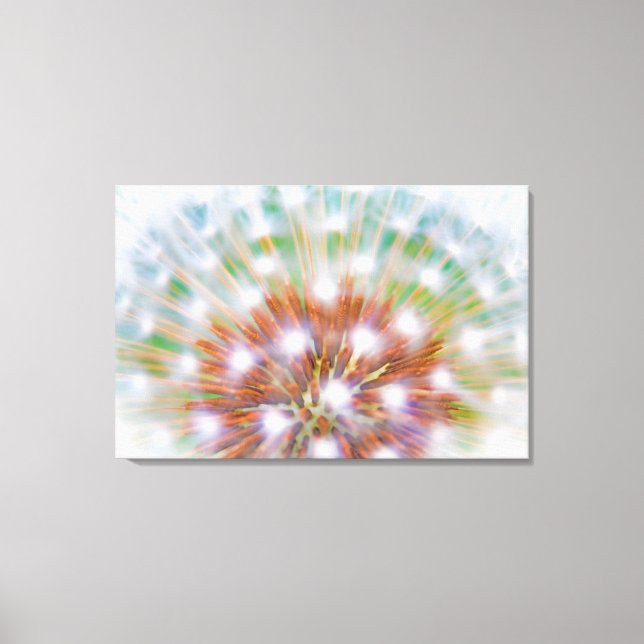 Abstract of dandelion seed head leinwanddruck (Vorderseite)