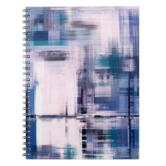 Abstract oil painting on canvas, hand drawn artwor notizblock