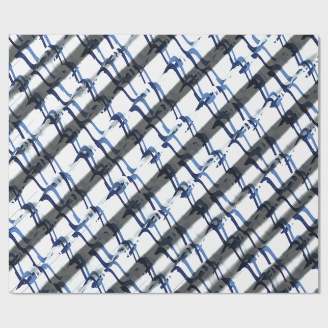 Abstract OpArt 3d Pattern  Geschenkpapier (Flach)