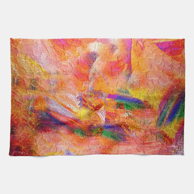 Abstract painting Infinite sunset Handtuch (Horizontal)