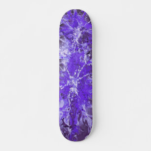 Abstract painting violet splattergrunge skateboard