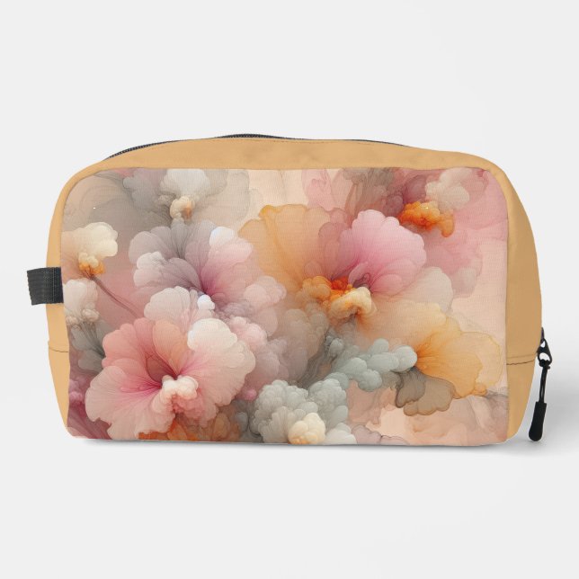 Abstract Pastel Floral Cloud Ink Landscape Waschbeutel (Vorderseite)