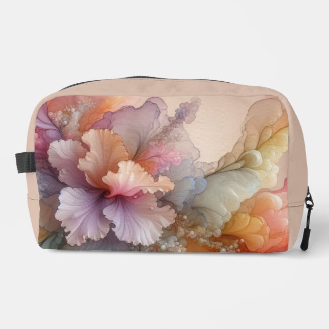 Abstract Pastel Lavender Floral Cloud Landscape Waschbeutel (Vorderseite)