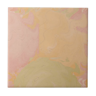 Abstract Pastel Swirl Earthy Fliese