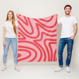 abstract pattern fleecedecke