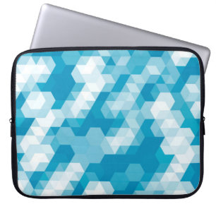 Abstract pattern of geometric shapes backgroundabs laptopschutzhülle