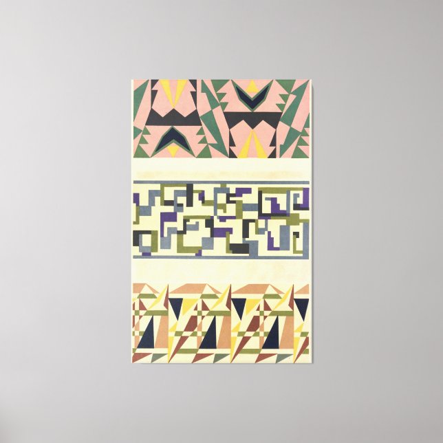 Abstract Pattern Portfolio Pl.18 Leinwanddruck (Vorderseite)