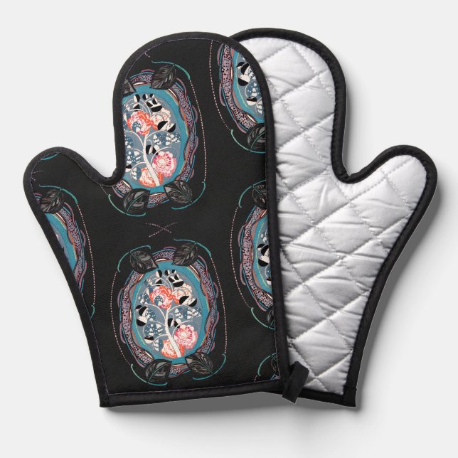 Abstract pattern , seamless illustration 7 ofenhandschuh (Vorderseite/Rückseite)