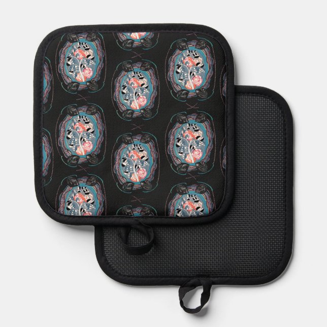 Abstract pattern , seamless illustration 7 topflappen (Vorderseite/Rückseite)