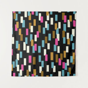 Abstract pattern with textured geometric shapes. a wandteppich