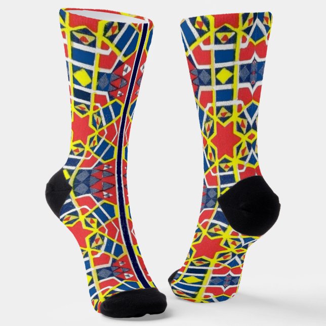 abstract print  socken (Gewinkelt)