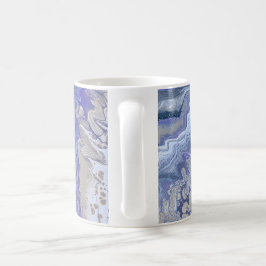 Abstract Purple & Gold Mineral Veins Kaffeetasse