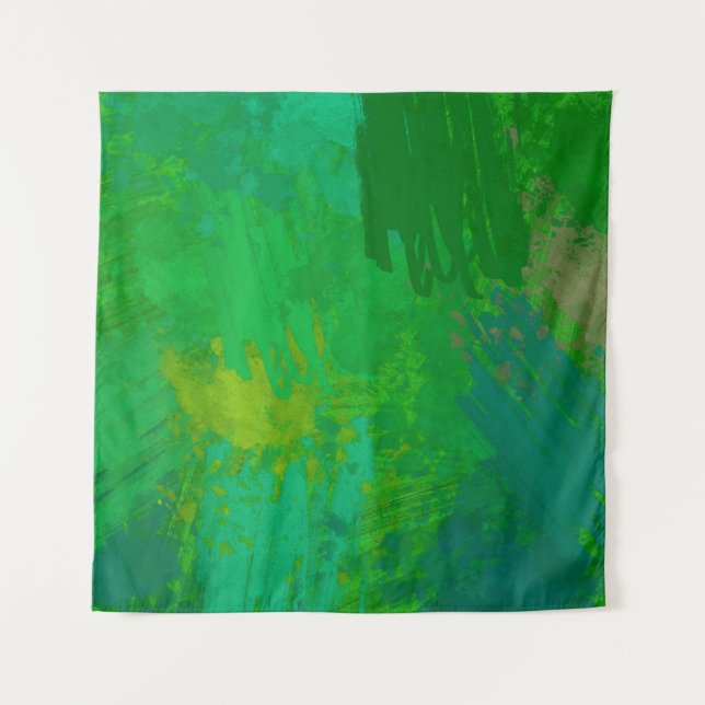 Abstract random shapes. 2d illustration background wandteppich (Vorderseite)