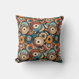 Abstract Records Throw Pillow Kissen