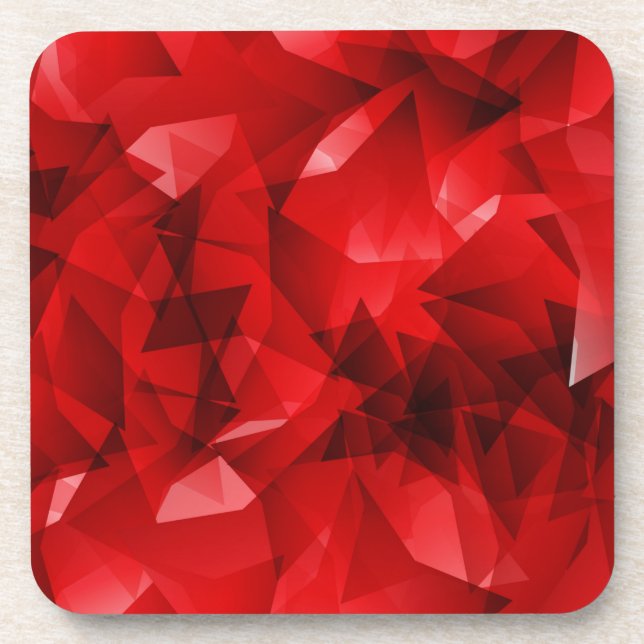Abstract Red Background Getränkeuntersetzer (Vorderseite)