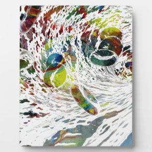 Abstract Red Blood Cells Medical Gifts Fotoplatte