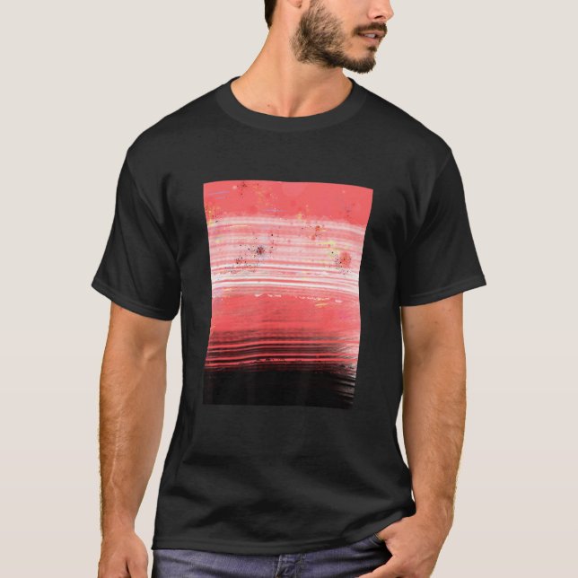 Abstract Red Landscape T-Shirt (Vorderseite)